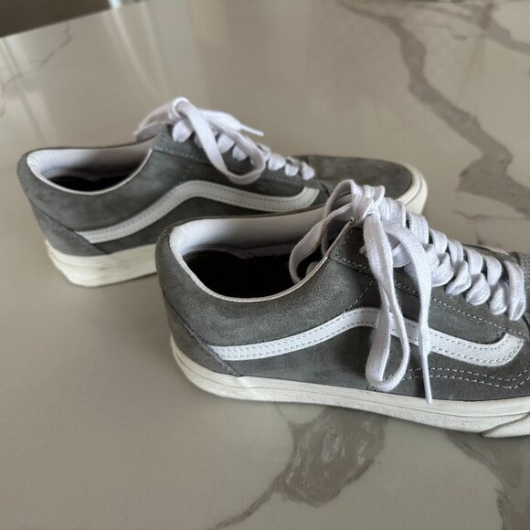 Vans Old Skool Gray Suede Unisex Shoes - M 6.5 W 8 Excellent Condition - Picture 6 of 8